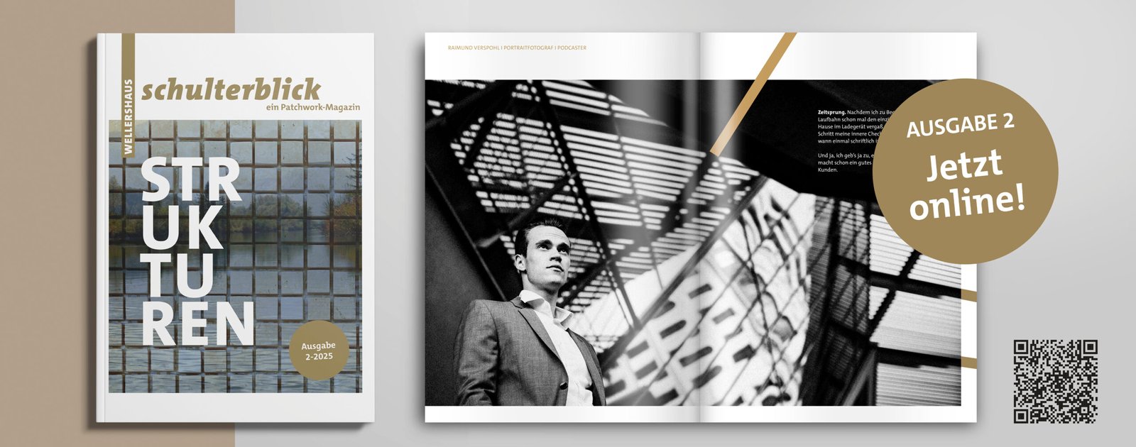 Raimund Verspohls Artikel in Sandra Wellershaus „Schulterblick“ Ausgabe 2, zum Thema Strukturen.