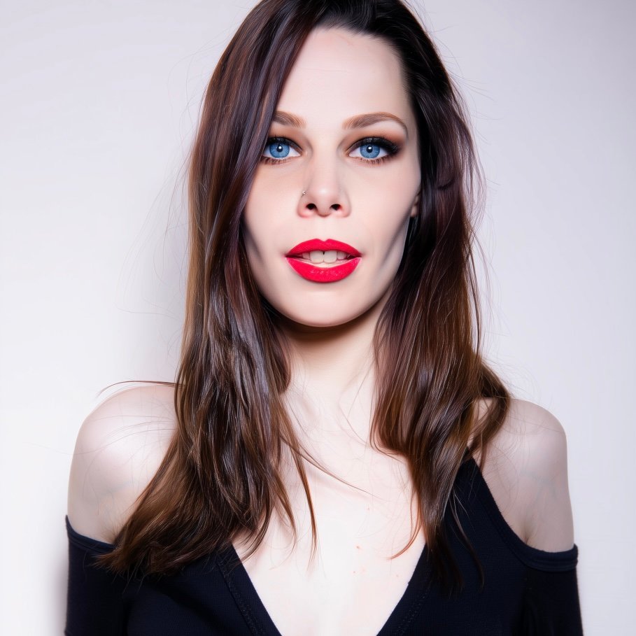 Porträt von einem Model im Studio